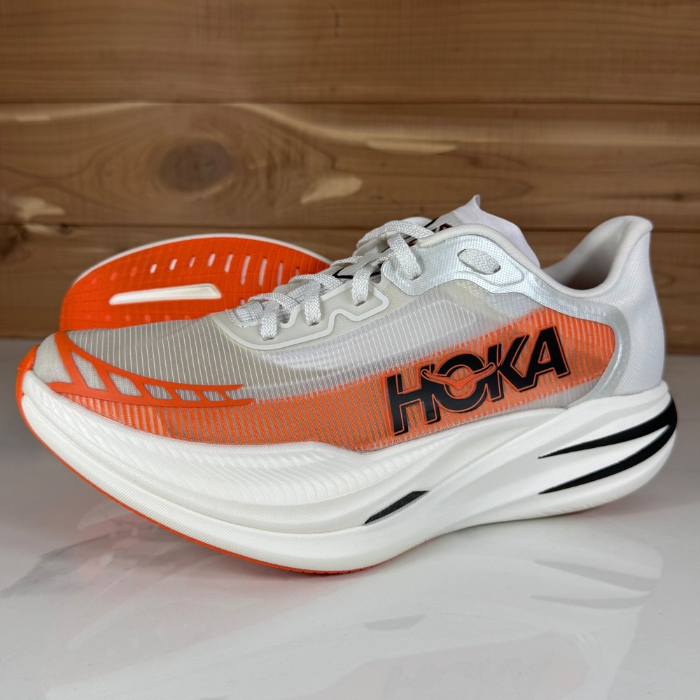 Hoka Cielo X1 2.0 Frost Lava Carbon Racing Shoes 1162053 PLV Mens 9 Womens 10